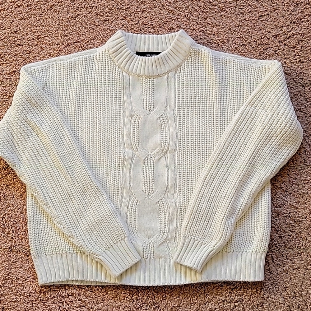 Vero moda Cream Sweater Sz M